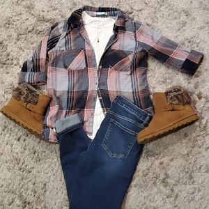 Women's cute lightweight flannel